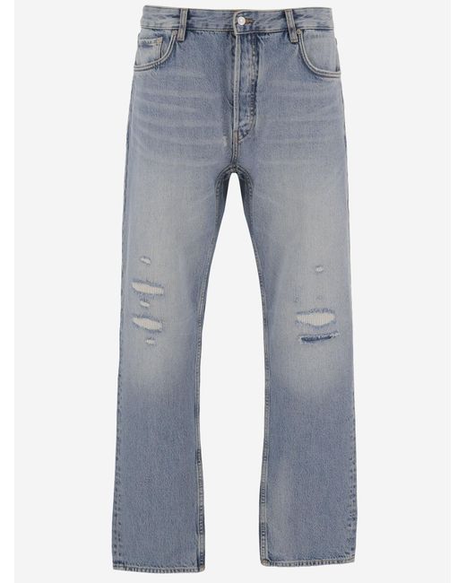 Emporio Armani Blue Jeans Cotton Trousers for men
