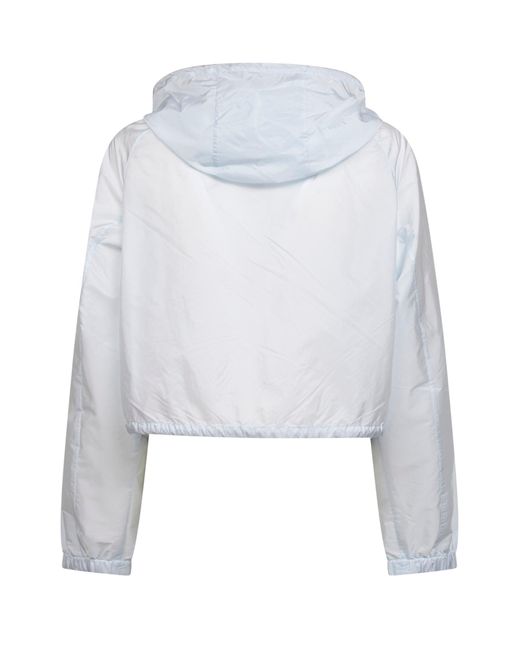 Prada Blue Re-Nylon Hooded Jacket Recycled Polyamide Bomber