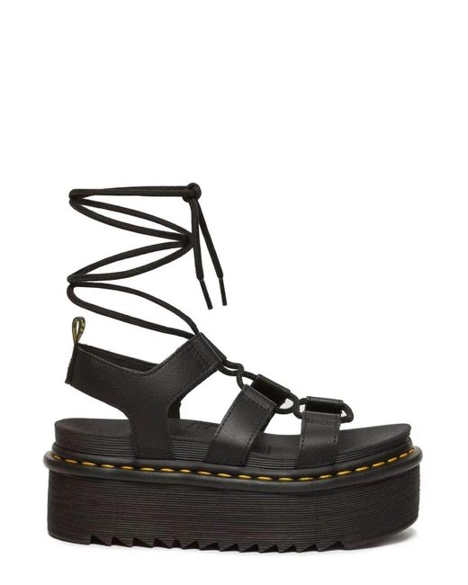 Dr. Martens Black Nartilla Xl Athena Platform Sandals