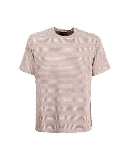 Emporio Armani Pink T-Shirt for men