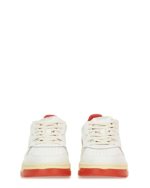 Autry White Medalist Low Sneaker Cow Leather Trainers