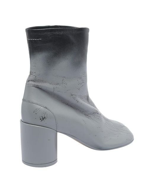 MM6 by Maison Martin Margiela Gray Tabi Booties