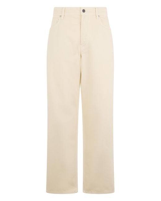 Stone Island Natural Cotton Pants Trousers for men