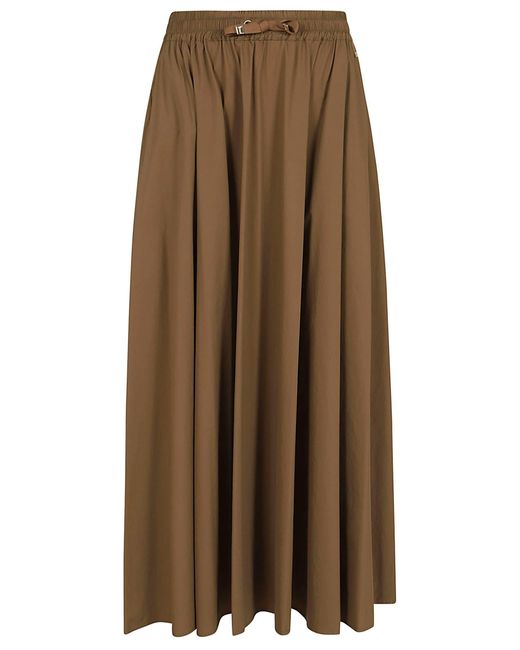 Herno Brown Midi Skirt