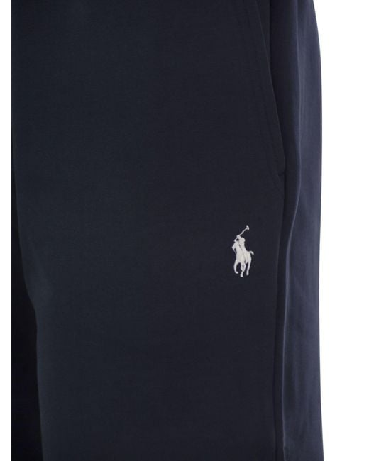 Polo Ralph Lauren Blue Double-Knit Shorts for men