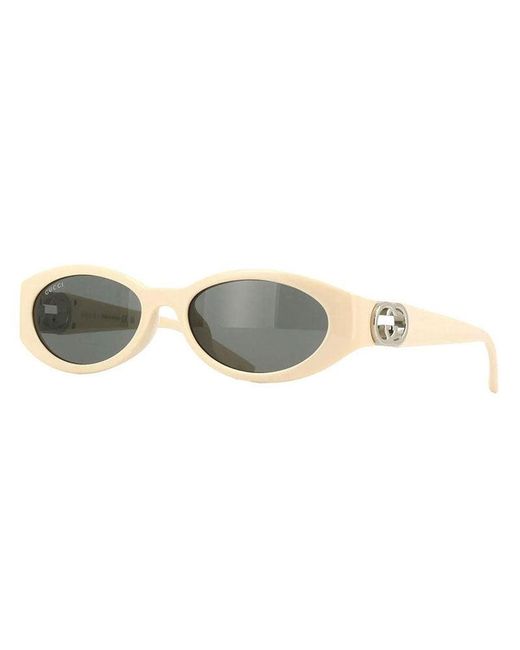Gucci Gray Sunglasses Oval Full Rim, Frame And Lens Gg1662Sa004