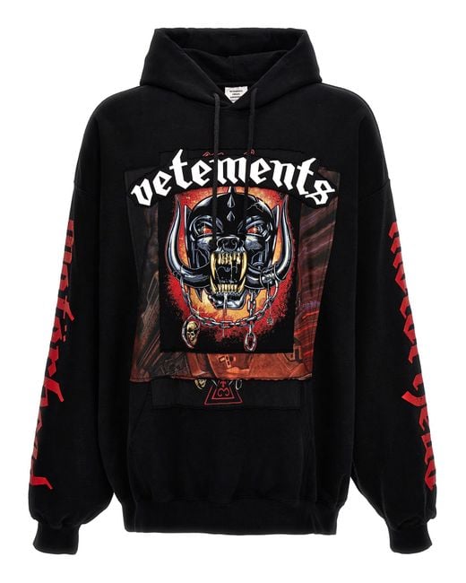 Vetements Black Motorhead Sweatshirt