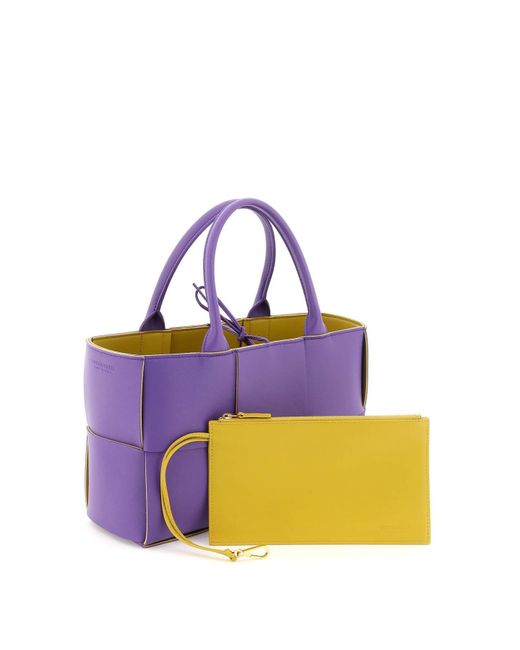 Bottega Veneta Purple Nappa Leather Small Arco Tote Bag