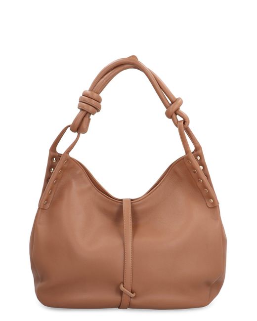 Zanellato Brown Ima Leather Shoulder Bag