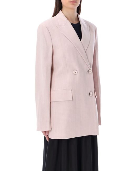 Jil Sander Pink Tailored Double-breasted Balzer