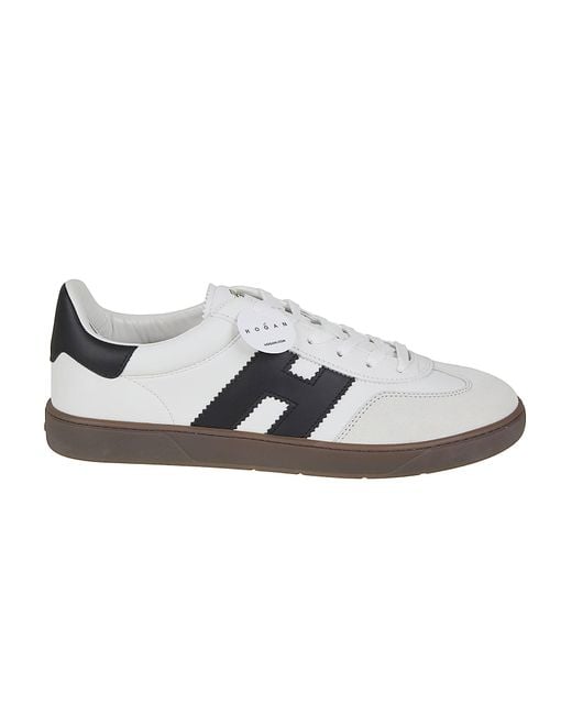 Hogan White Cool Allacciato H Mutton Calfskin Calzature for men