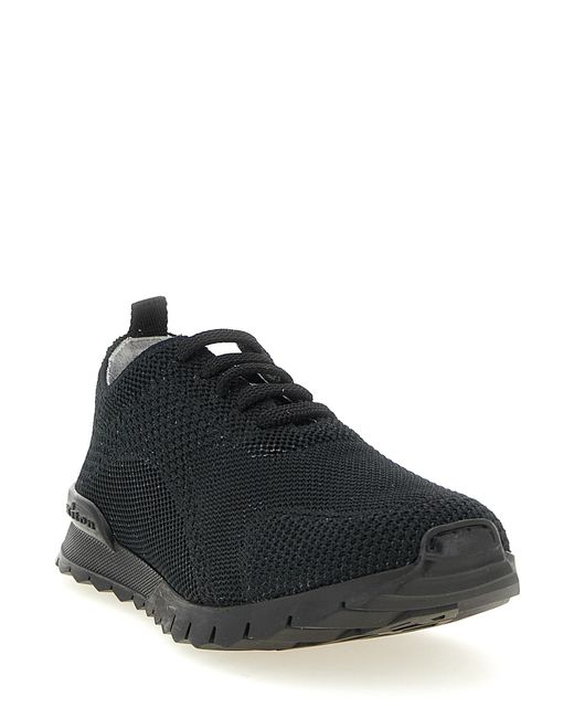 Kiton Black 'Fitb' Sneakers for men