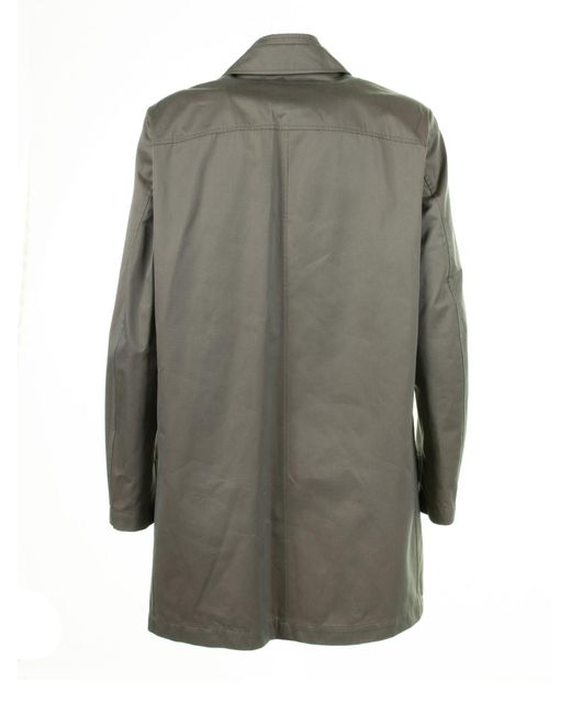 Fay Gray Long Jacket With Zip And Collar for men
