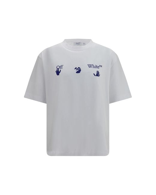 Off-White c/o Virgil Abloh Gray Skate T-Shirt Arrow With Bacco Cotton T-Shirts for men
