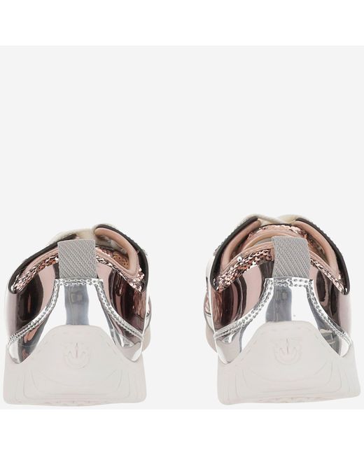 Pinko Brown Sneakres Reby 10 With Sequins