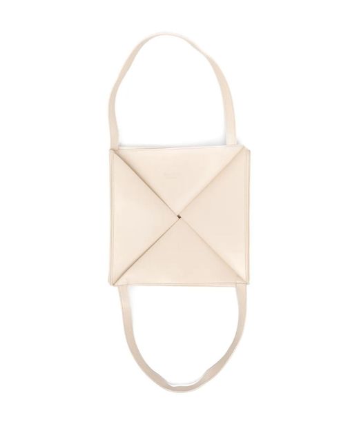 Nanushka Natural The Origami Tote Bag