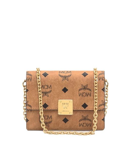 MCM Brown Satchels & Cross Body Bags
