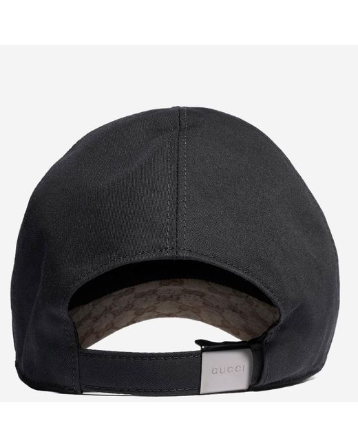 Gucci Black Baseball Cap Cotton-Blend Hat for men