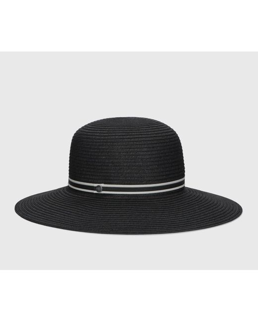 Borsalino Black Giselle Braided Papier