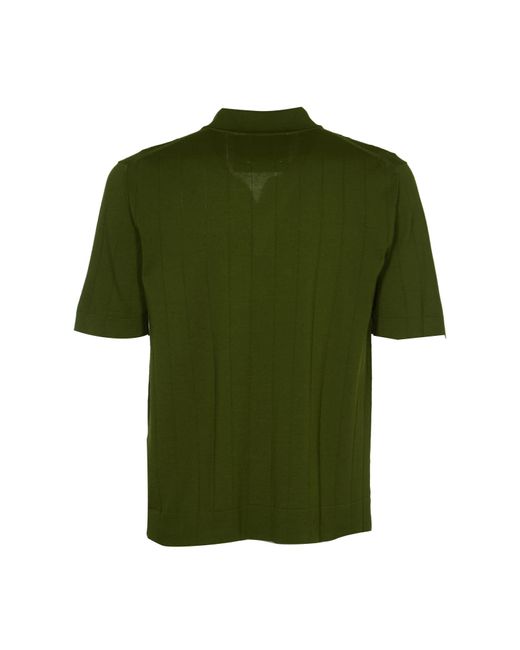 K-Way Green Pleynel Knitted Polo Shirt for men