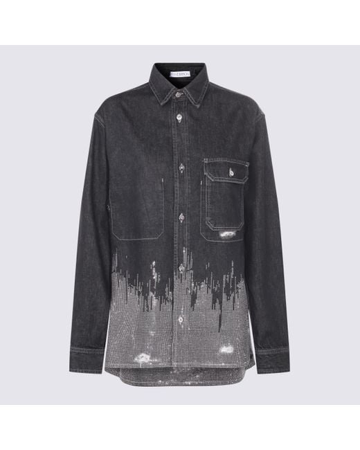 J.W. Anderson Gray Dark Cotton Denim Shirt Jacket