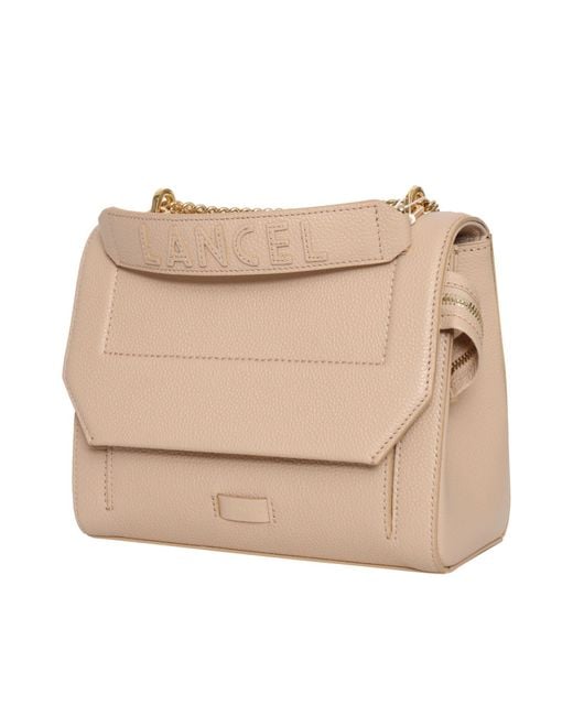 Lancel Natural M Flap Bag