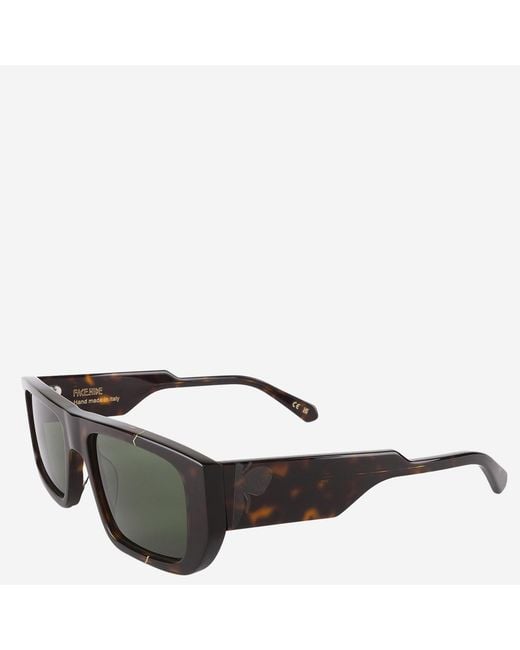 FACE HIDE Black Vision Cosmo Sunglasses With Logo Acetate for men