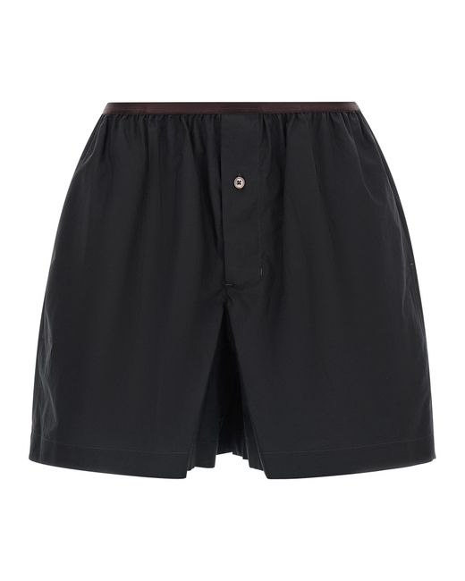 Lemaire Black 'Boxer' Shorts