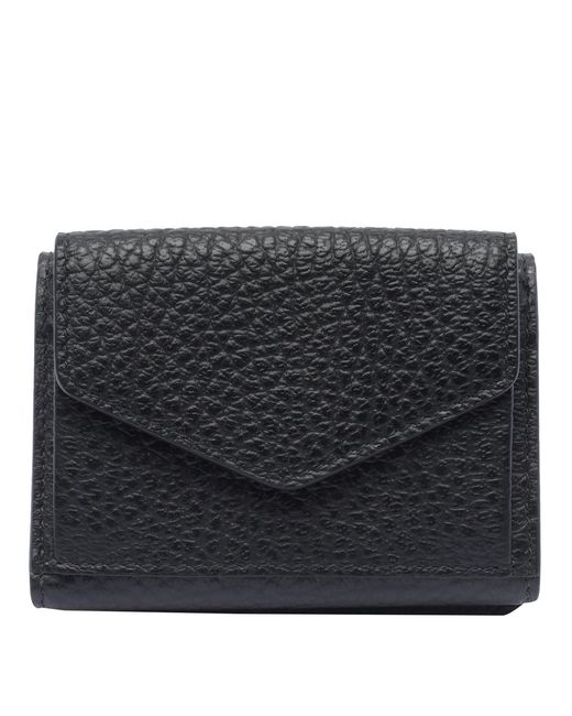 Maison Margiela Black Wallets Calf Leather
