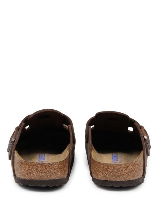 Birkenstock Brown Clogs Boston Sfb Leather Sandal