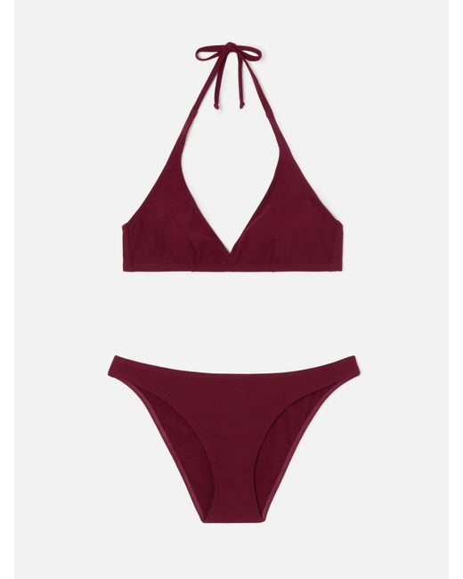 Mc2 Saint Barth Red Gala Bikini Solid