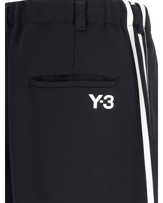 Y-3 Blue Logo Track Pants