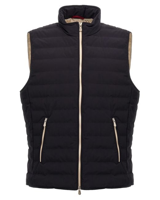 Brunello Cucinelli Black Padded Vest for men