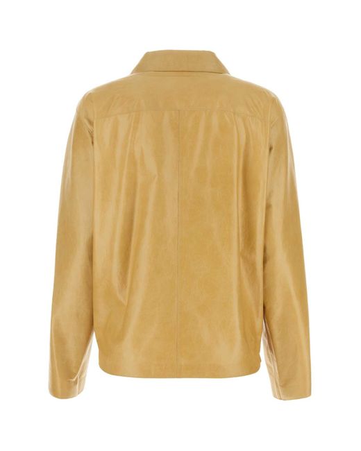 Loewe Yellow Leather Shirt