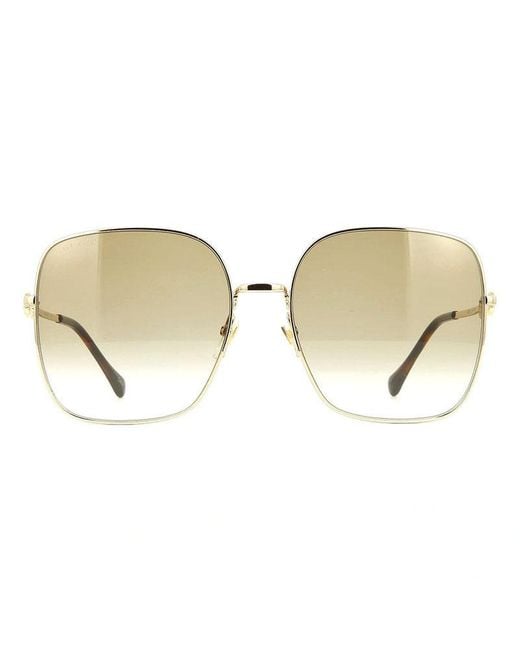 Gucci Brown Sunglasses Square Full Rim, Frame And Lens Gg0879S001