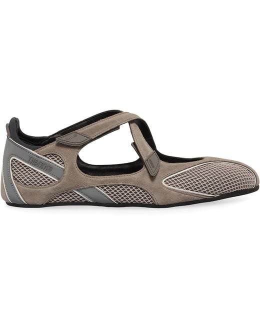 The Attico Black Ballerina Flats Floor 01 Polyurethane Shoes