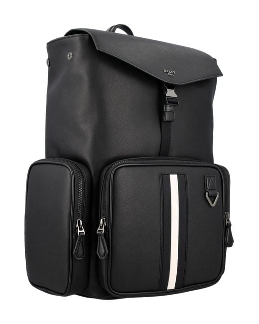 Bally Black Maxi Backpack for men
