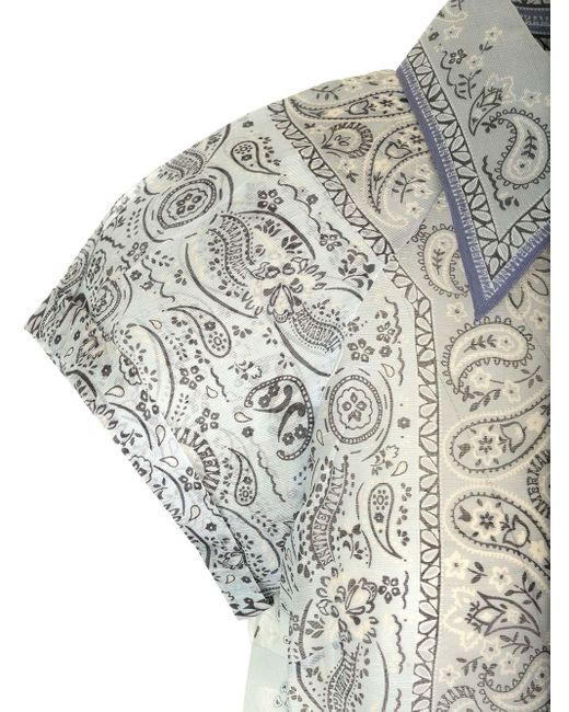 Zimmermann Gray Linen And Silk Shirt