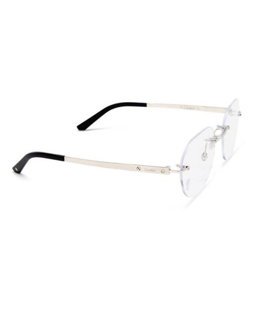 Cartier White Glasses for men