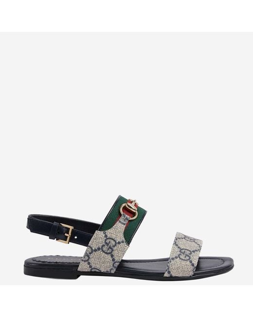 Gucci Black Sandals Fabric for men