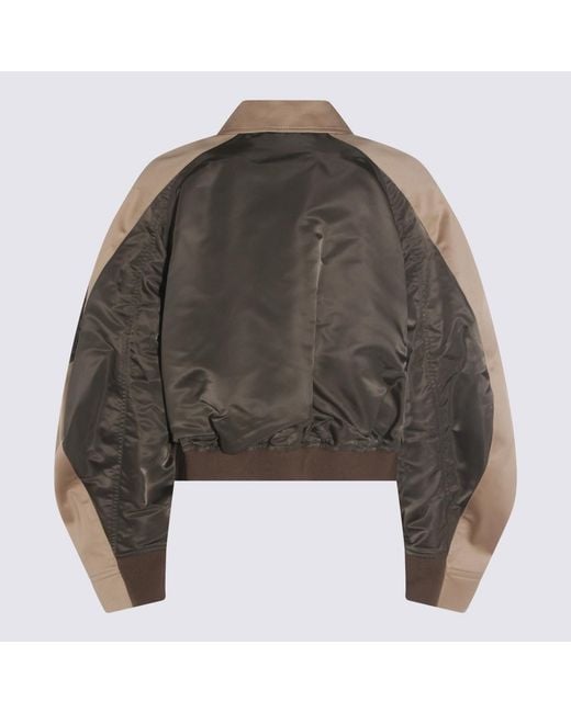 Sacai Green Jackets Nylon