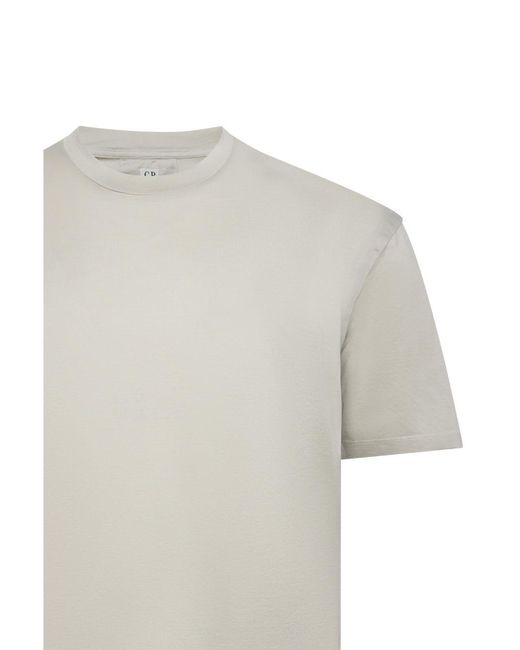 C P Company Gray T-Shirt No Gravity Jersey Cotton T-Shirts for men