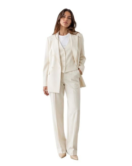 Max Mara White Dress Studio Virgin Wool; Lining: Acetate