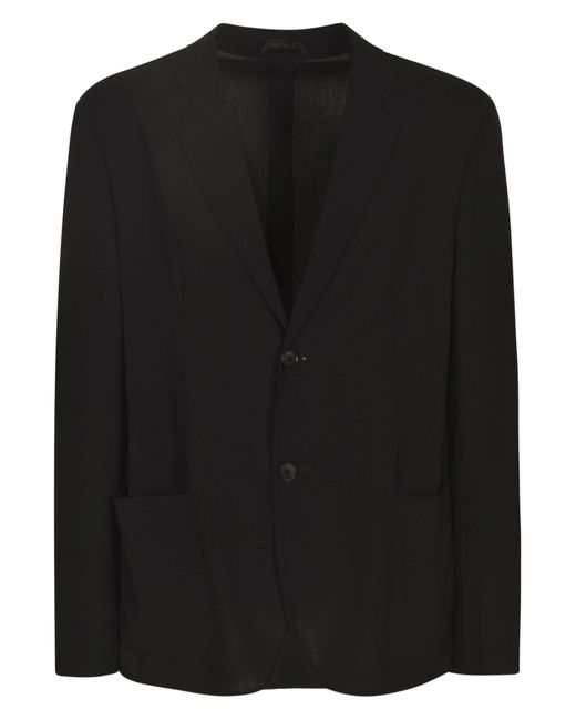 Giorgio Armani Black Two-Buttoned Blazer for men