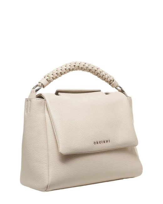 Orciani Natural Strapped Sveva Sense Scooby Small Handbag