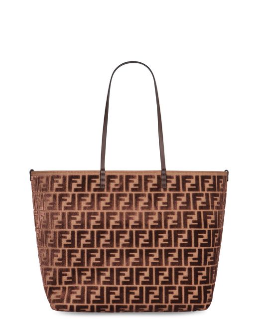 Fendi Brown Shopping Bag Large