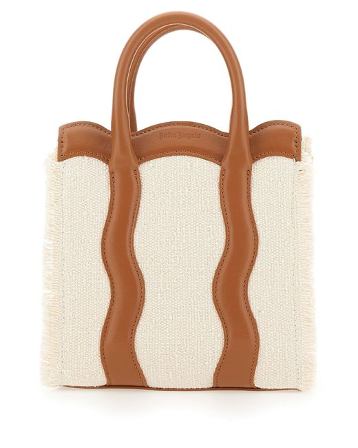 Palm Angels Brown Small Tote Bag