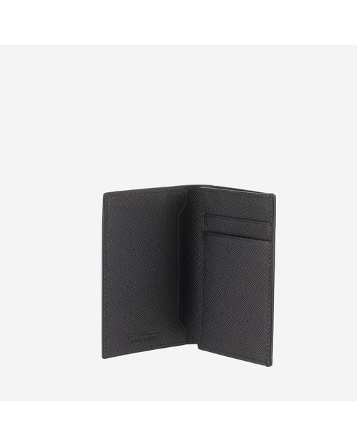 Montblanc Gray Leather Card Holder Wallets & Cardholders for men