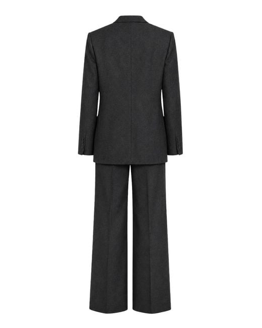 Victoria Beckham Black Suit Dark Wool