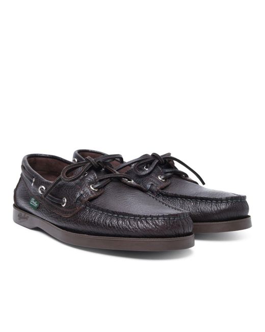 Paraboot Black 'Barth' Leather Loafers for men